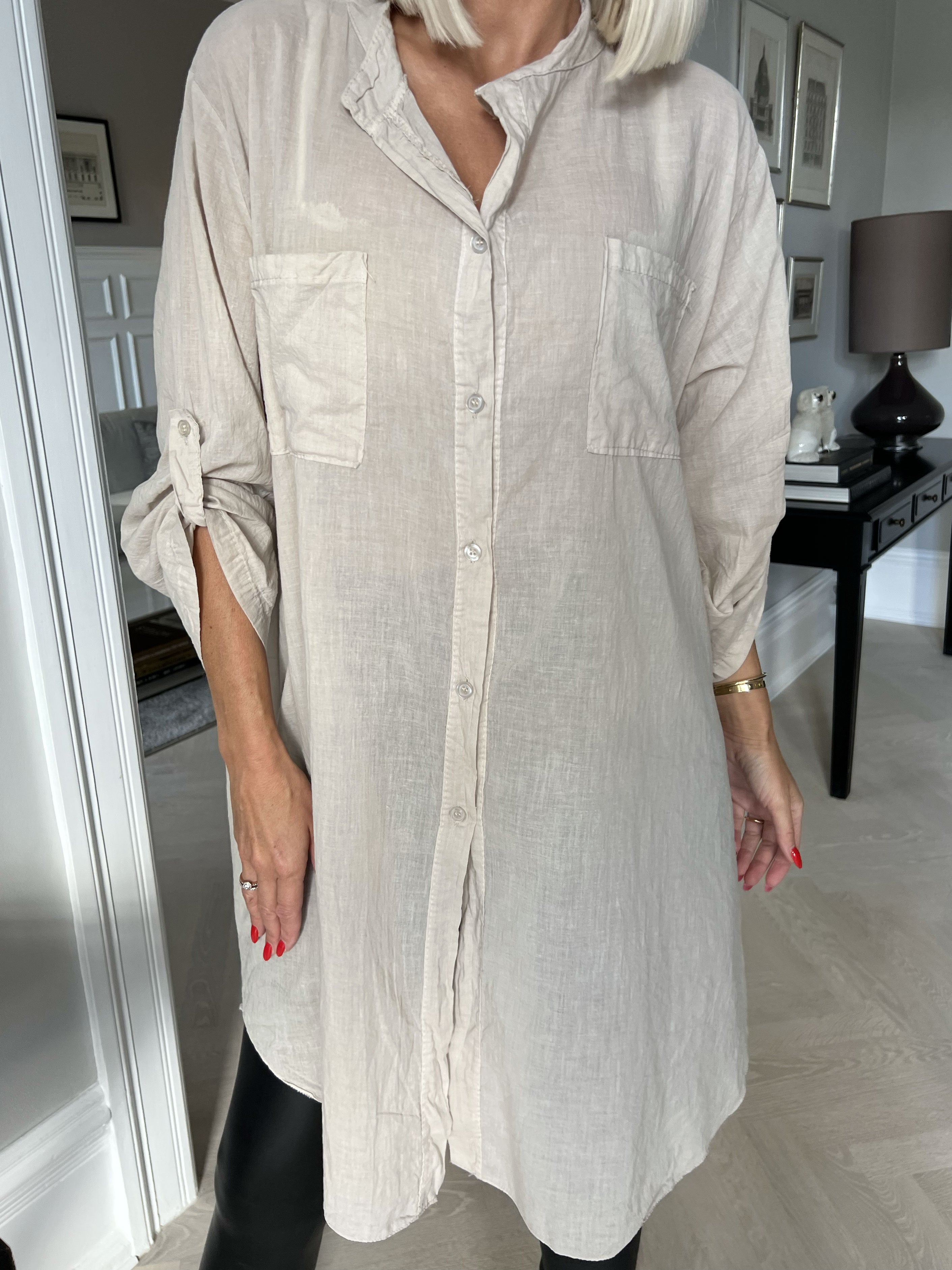 Berna Plain - Skjorta med fickor